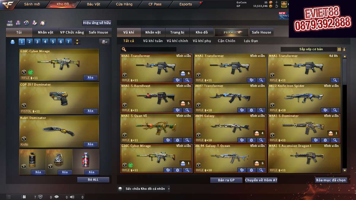 shop acc cf uy tin gia re